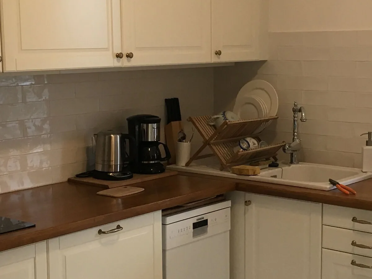Cuisine rénovée dans un logement particulier
